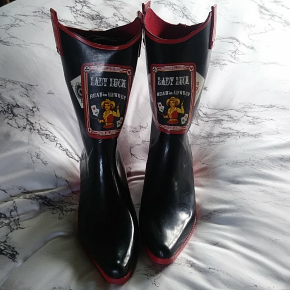 NOMAD Lady Luck Rain boots size 9